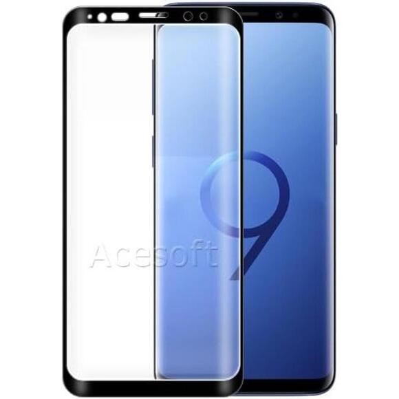 Premium Curved 9H Hardness Bubble-Free Tempered Glass Screen Protector Galaxy S9 - Picture 1 of 4